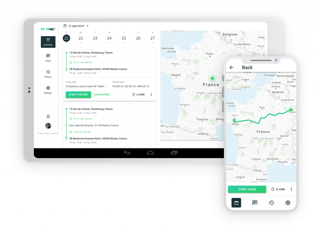platformă optimizare transport si reducerea costurilor Driver App